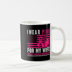 Mug Je porte Nk pour mon épouse Cancer du sein Mari Ca
