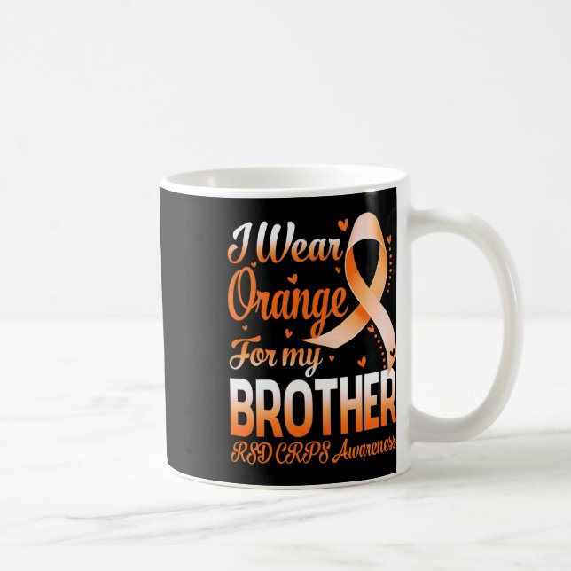 Mug Je Porte Orange Pour Mon Frère Rsd Crps Sensibilis (Droite)