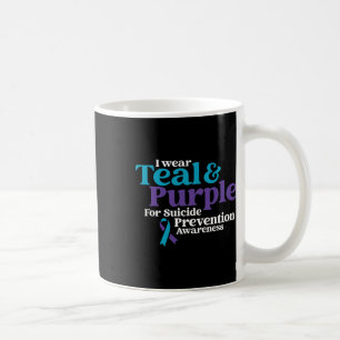 Mug Je Porte Turquoise Et Violet Pour La Prévention Du