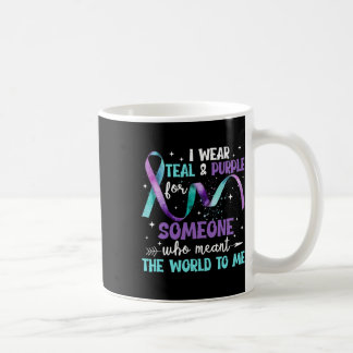Mug Je Porte Turquoise Et Violet Pour Quelqu'Un Que J'
