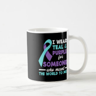Mug Je Porte Turquoise Et Violet Pour Quelqu'Un Que J'