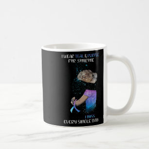 Mug Je Porte Turquoise Et Violet Pour Quelqu'Un Que Je