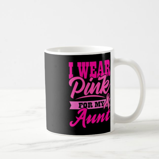 Mug JE PORTE UN ROSE POUR MA TANTE Journée Mondiale du (Droite)