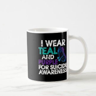 Mug Je Porte Un Soutien Turquoise Et Violet À La Sensi