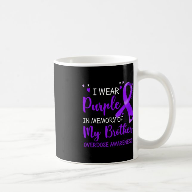 Mug Je Porte Une Mémoire Violette Du Frère Sensibilisa (Droite)