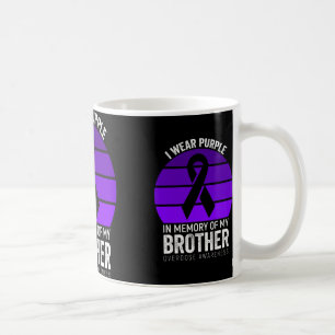 Mug Je Porte Violet Surdose Sensibilisation Brun Ruban