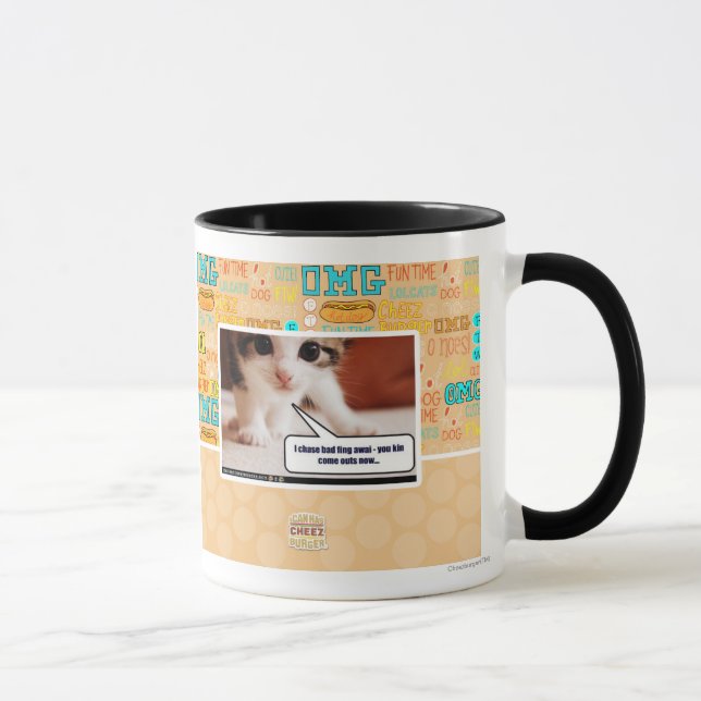Mug Je pourchasse le mauvais train (Droite)