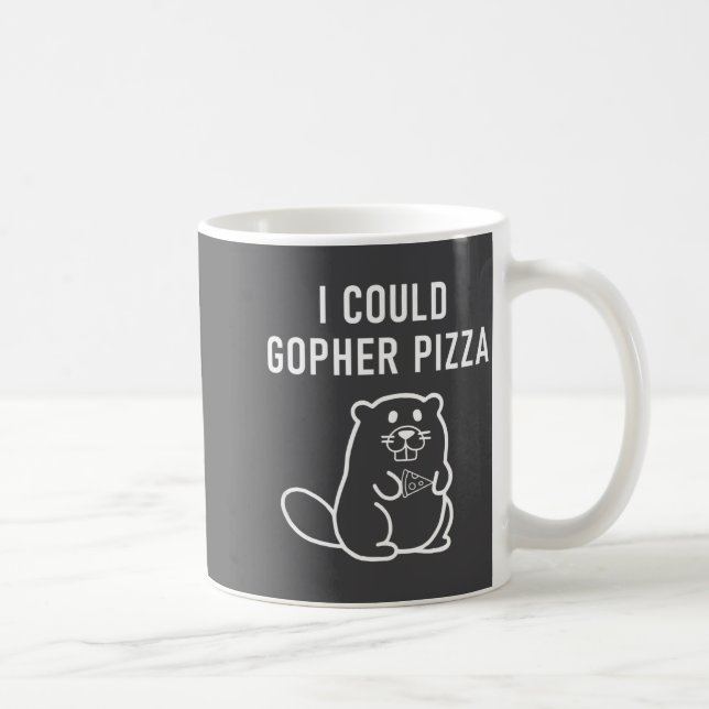 Mug Je pourrais Gopher Zza Blagues drôles de jeux de m (Droite)