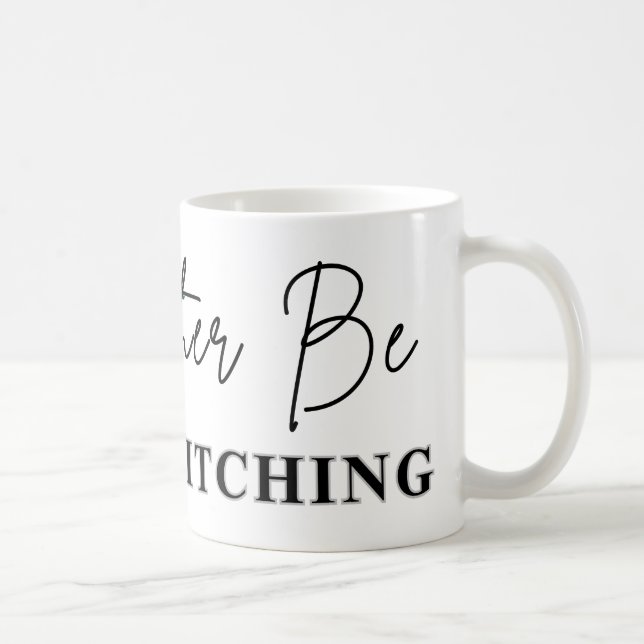 Mug Je préfère broder au point de croix - Brodeuse (Droite)