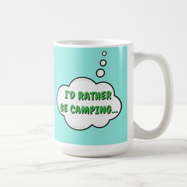 Mug Je préfère être en camping (Droite)