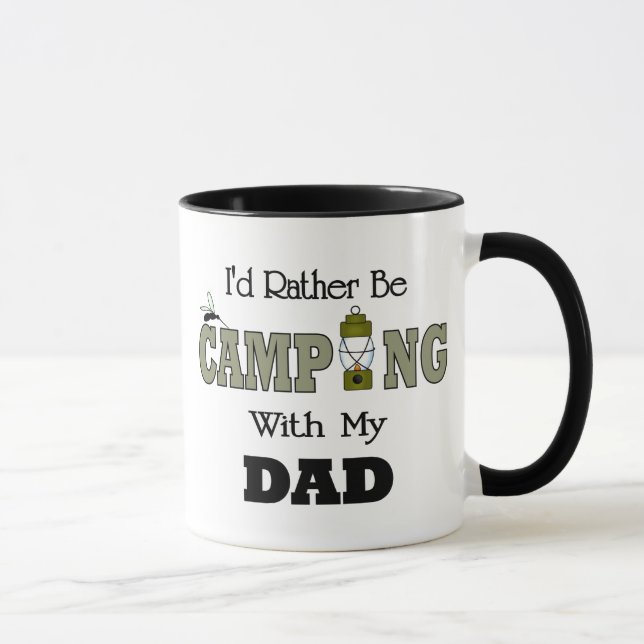 Mug Je préfère être en camping avec papa (Droite)