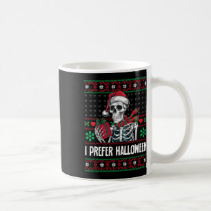 Mug Je Préfère Halloween Squelette Xmas Famille Joyeux