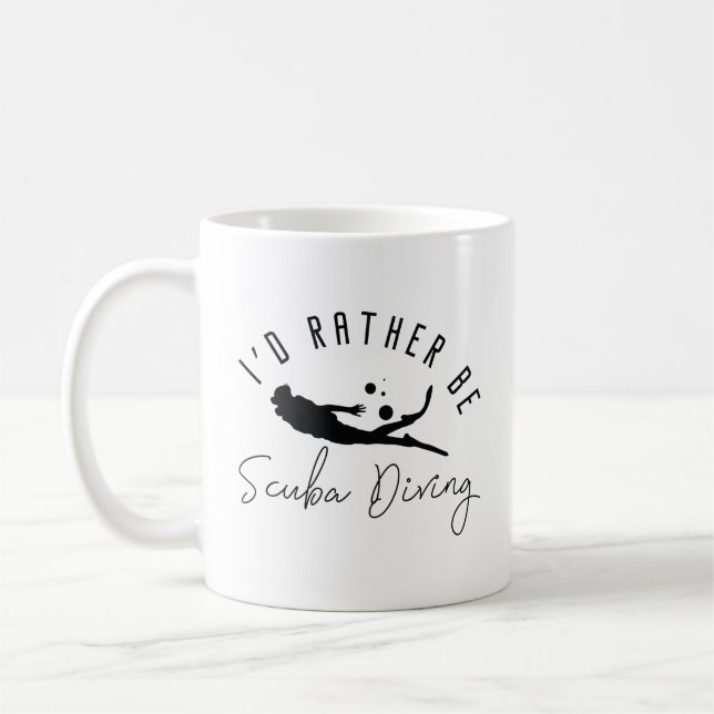 Mug Je préfère Plonger sous-marine (Gauche)