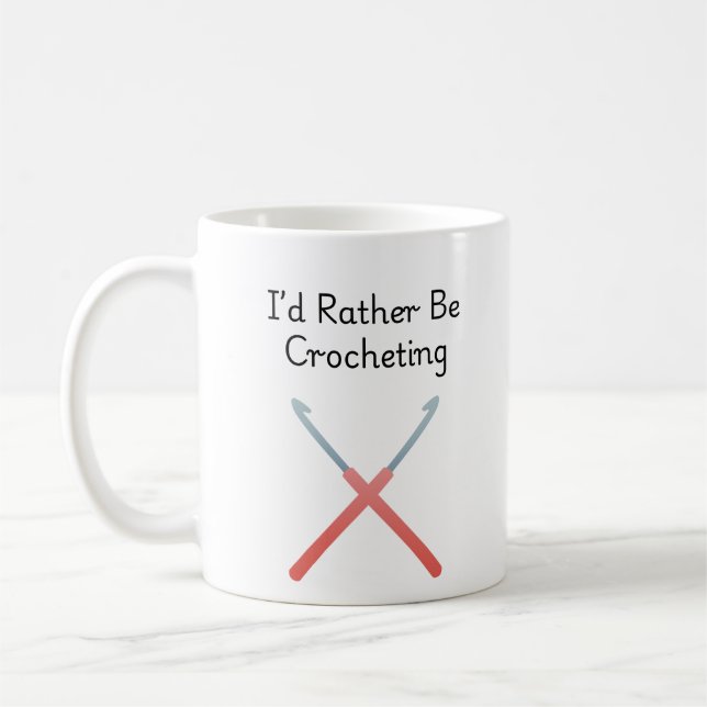 Mug Je préférerais crocheter (Gauche)