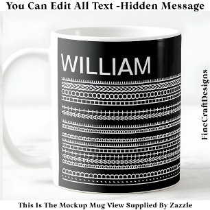 Mug Je préférerais être à la maison & Message caché 08