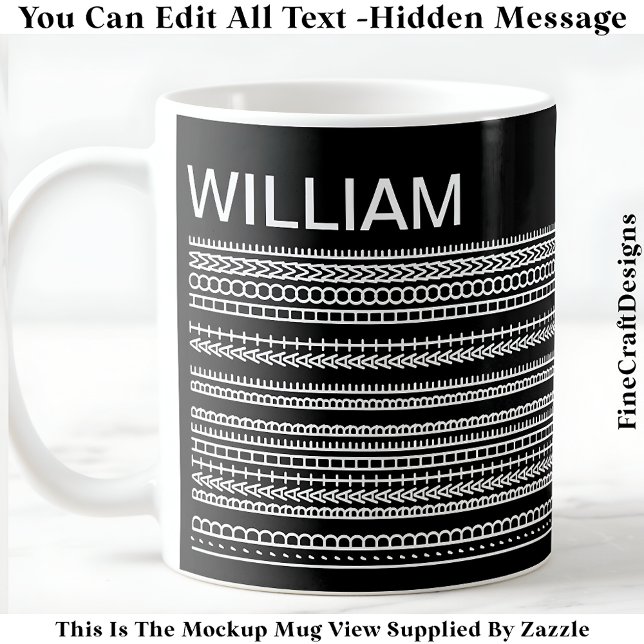 Mug Je préférerais être à la maison & Message caché 08 (Créateur téléchargé)