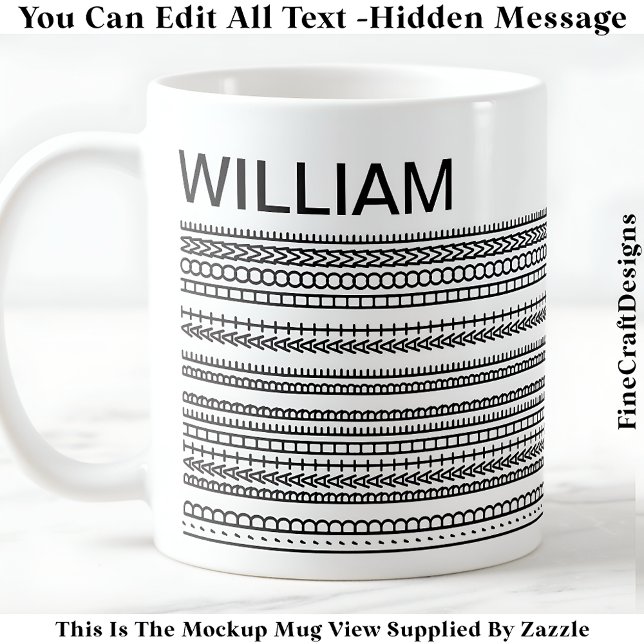 Mug Je préférerais être à la maison & Message caché 08 (Créateur téléchargé)