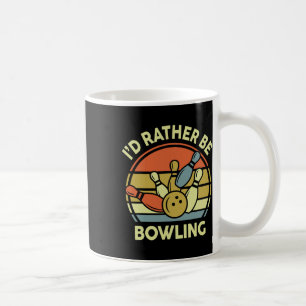 Mug Je Préférerais Être Bowling-shirt Vintage Funny Ma