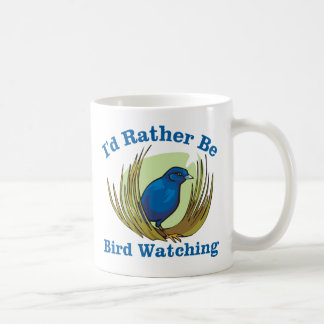 Mug Je Préférerais Être observation d'oiseaux