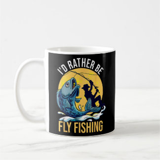 Mug Je Préférerais Être Pêche À Voler Drôle Pêcheurs P