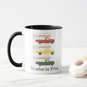 Mug Je préférerais être RVing Vintage Truck Camper