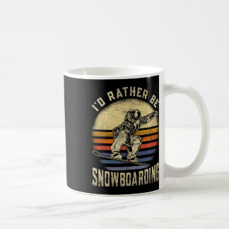 Mug Je Préférerais Être Snowboard Vintage Pour Snowboa