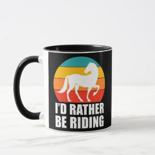Mug Je préférerais faire du cheval pour les femmes et