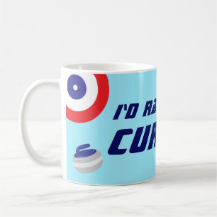 Mug Je préférerais faire du curling, sport de glace am