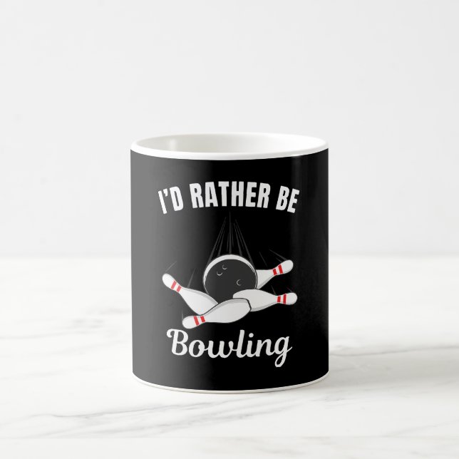 Mug Je préférerais jouer au bowling (Centre)