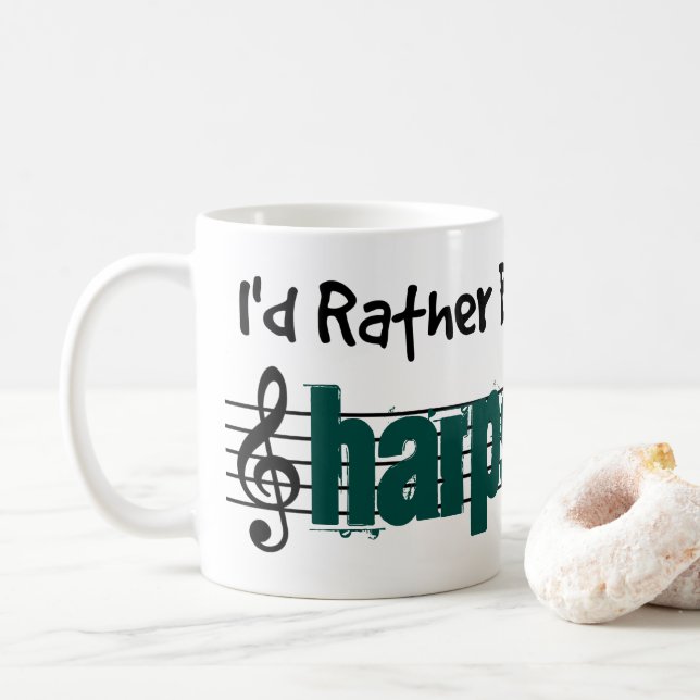Mug Je Préférerais Jouer Mon Harpsichord (Avec donut)