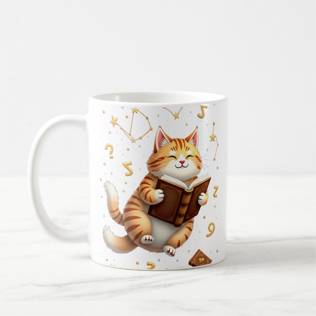 Mug Je préférerais lire Cat Space Booktok Dark Acade (Gauche)