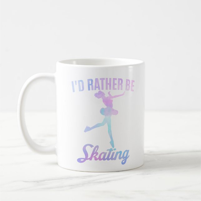 Mug Je préférerais patiner (Gauche)