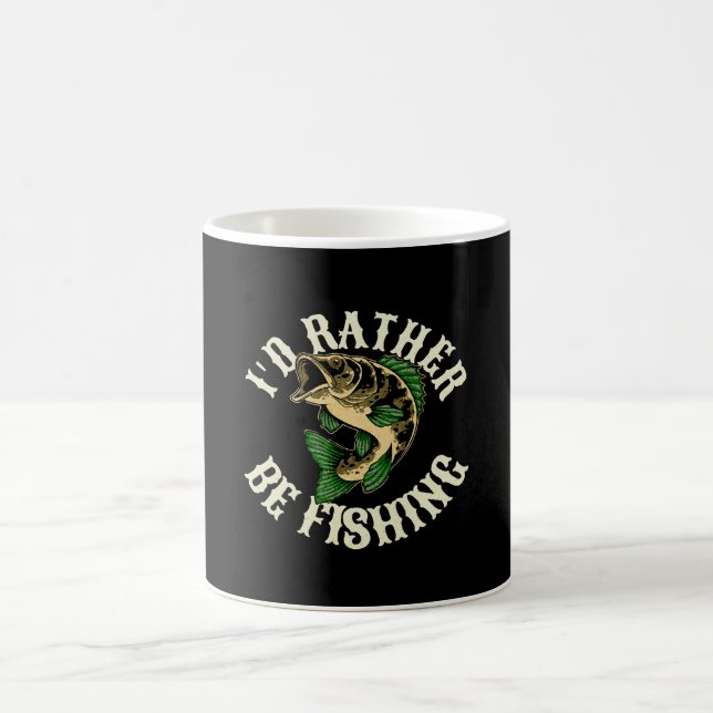 Mug Je préférerais pêcher drôle (Centre)
