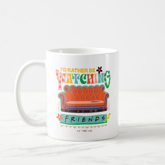 Mug Je préférerais regarder FRIENDS™ Graphique vibrant (Gauche)