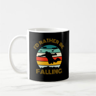 Mug Je préférerais tomber en parachute vintage