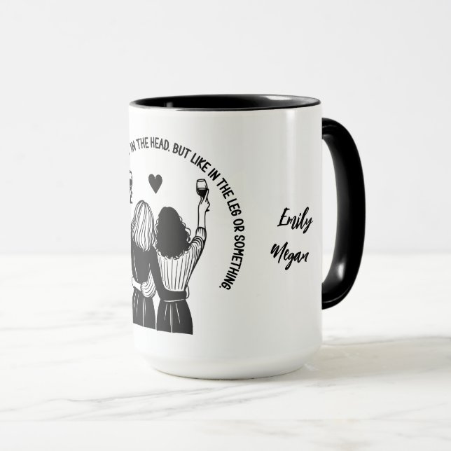 Mug Je prendrais une balle pour la citation drôle de B (Devant droit)