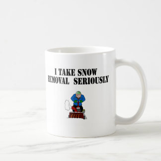 Mug Je prends le déblaiement de neige au sérieux