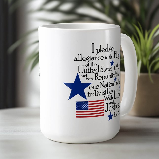 Mug Je promets l'allégeance au drapeau de l'Union (Custom Mug)
