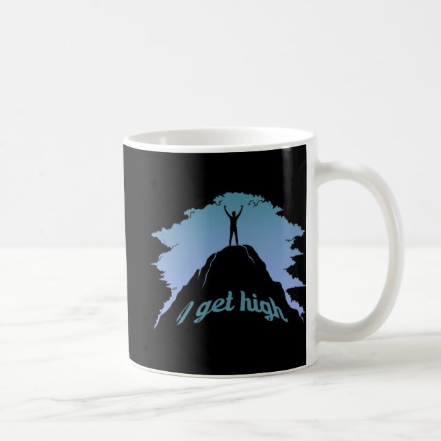 Mug Je reçois High Fun Rock Escalade Humour Climber Pu (Droite)
