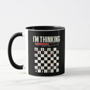 Mug Je réfléchis Patientez Stratégie d'échecs Chargeme