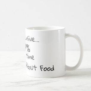 Mug Je regarde pensif Citation d'amateur de nourriture