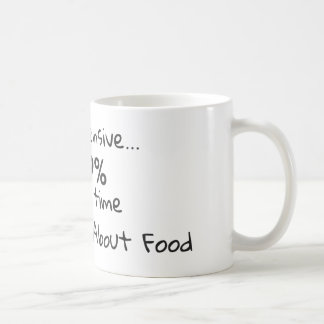 Mug Je regarde pensif Citation d'amateur de nourriture