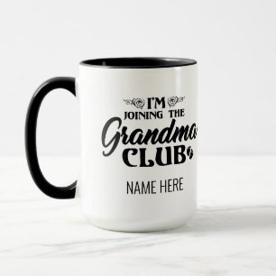 Mug Je rejoins le Grandma Club Baby Reveal Café