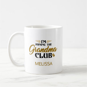 Mug Je rejoins le Grandma Club Baby Reveal personnalis