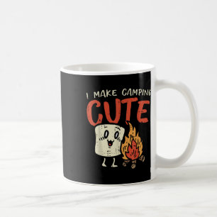 Mug Je rends le camping mignon Marshmallow Feu de camp