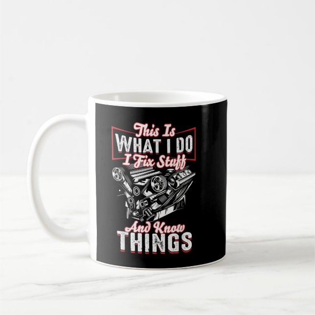 Mug Je répare des trucs et je connais des choses Mécan (Gauche)