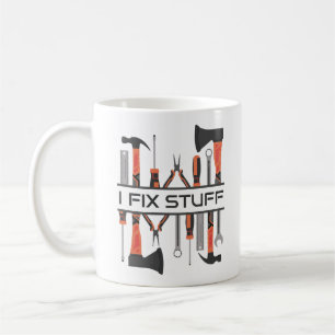 Mug Je répare les hommes, les outils, drôle d'annivers