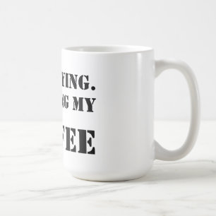 Mug Je reste. Finir mon café