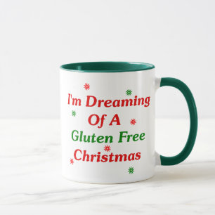 Mug Je rêve de Noël de gluten librement