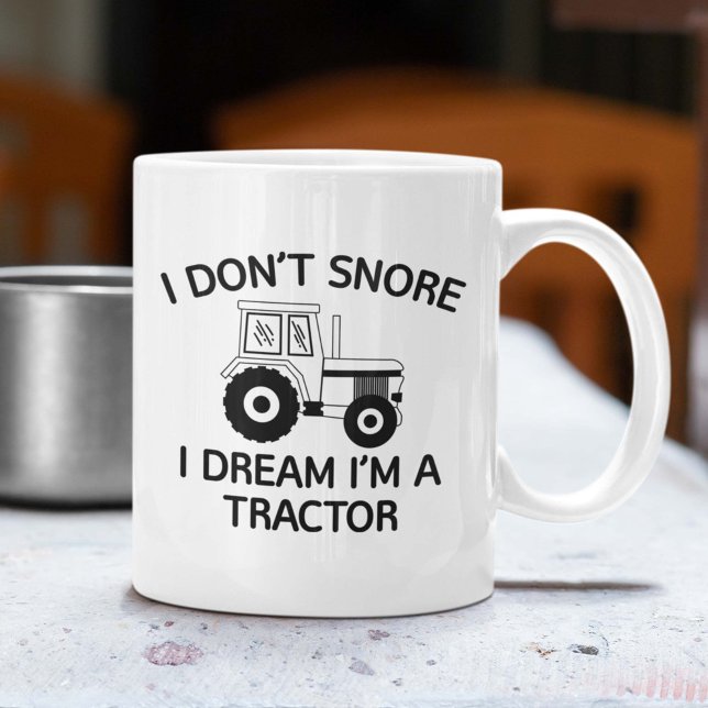 Mug Je rêve d'être un tracteur (Créateur téléchargé)